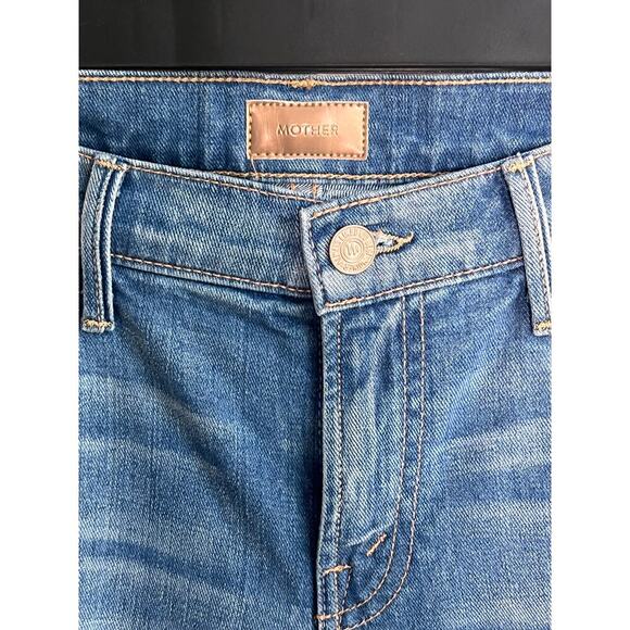Mother The Rascal Mid Rise Denim Crop Jeans Tickle Fights & Barbeques 26 NWT - Picture 6 of 13